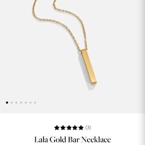 Gold Bar Necklace